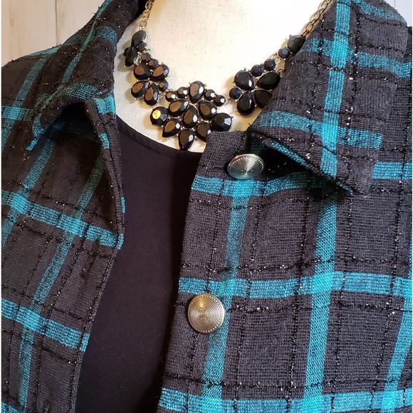 Christopher & Banks Plaid pre-loved jacket - Picture 3 of 5